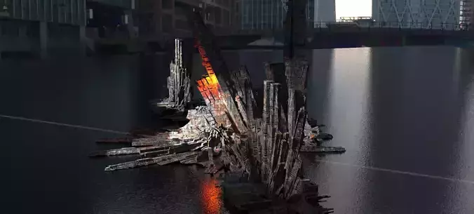 Crystal Magma Stone full collection 3D model