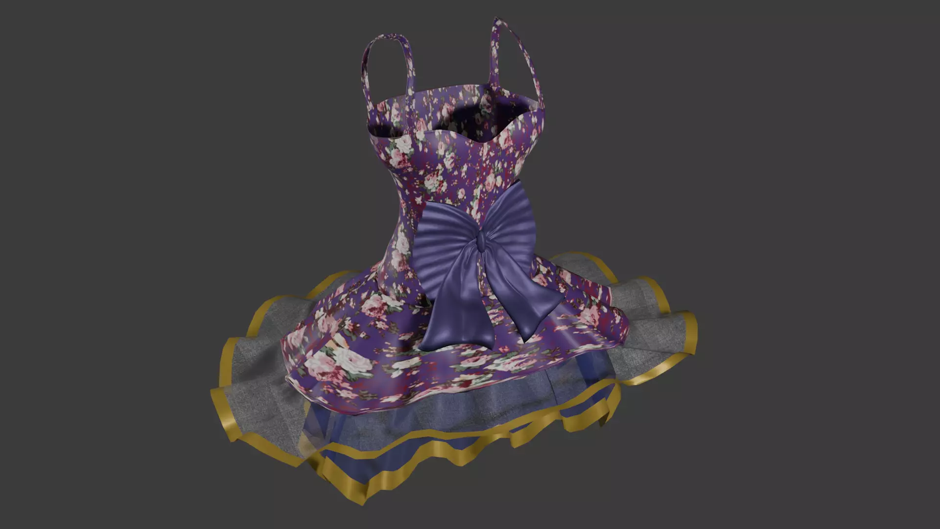 Dancing Girl Dress of the Ramwong Free 3D model