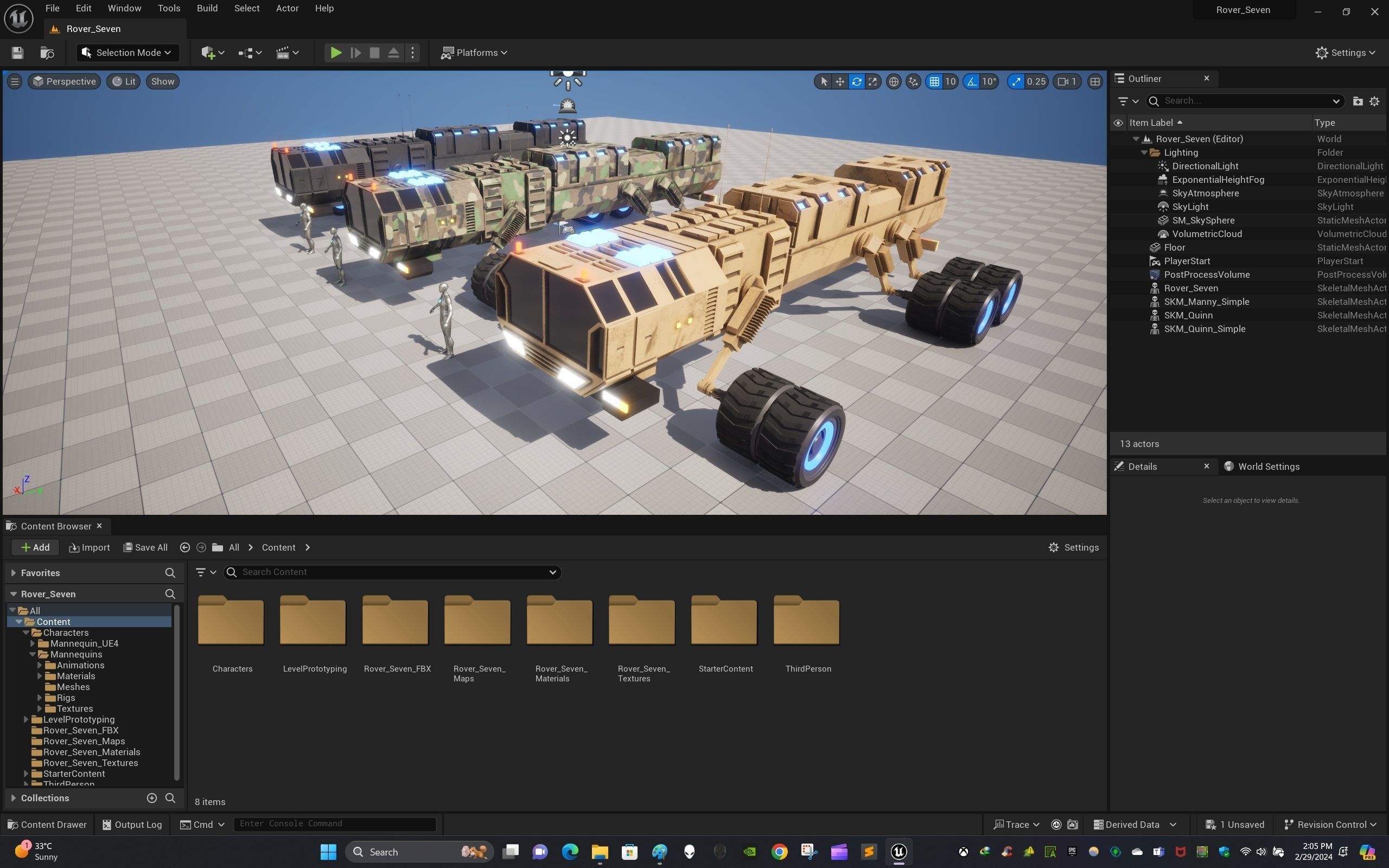 Rover Seven Low-poly 3D model_22