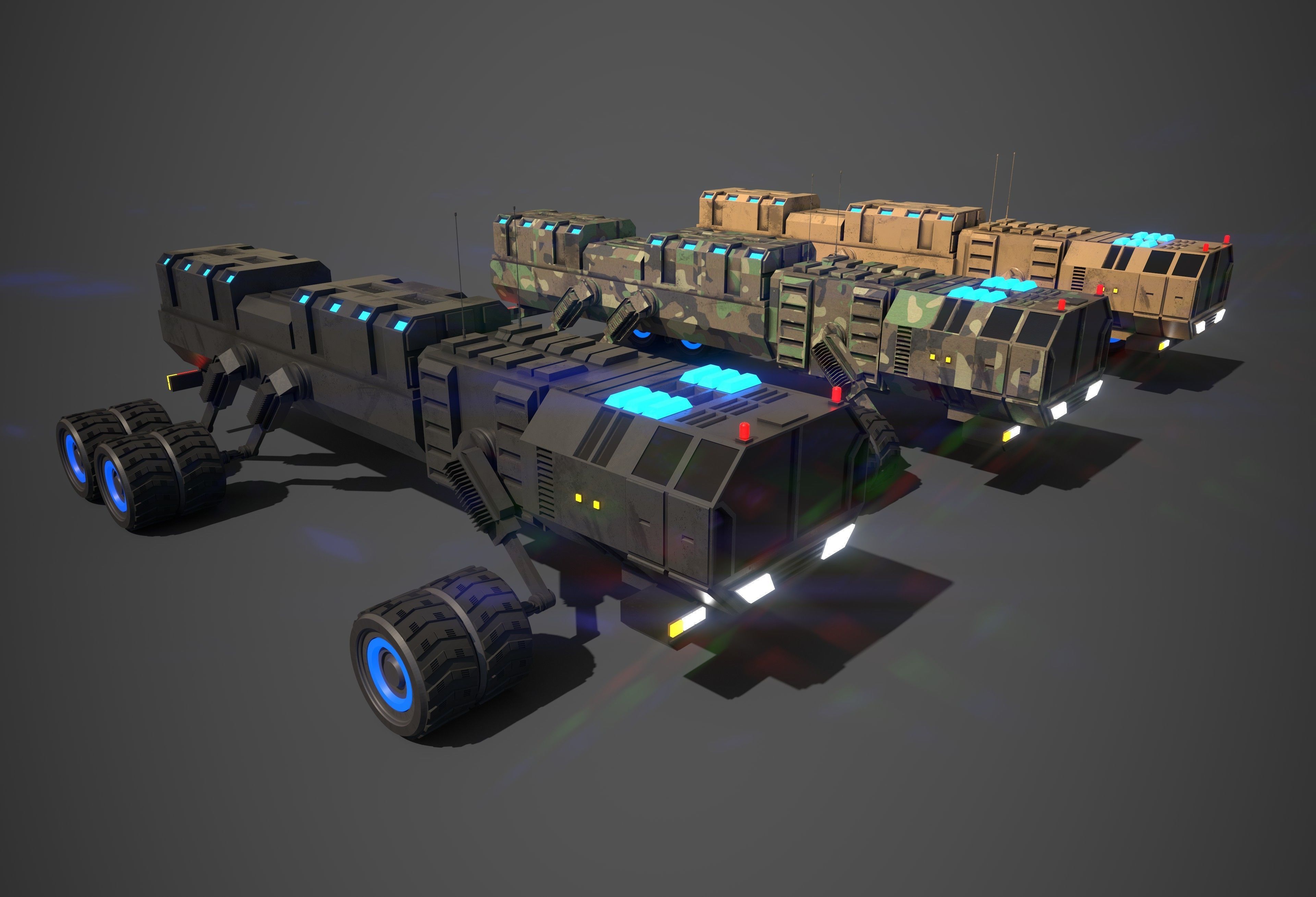 Rover Seven Low-poly 3D model_9