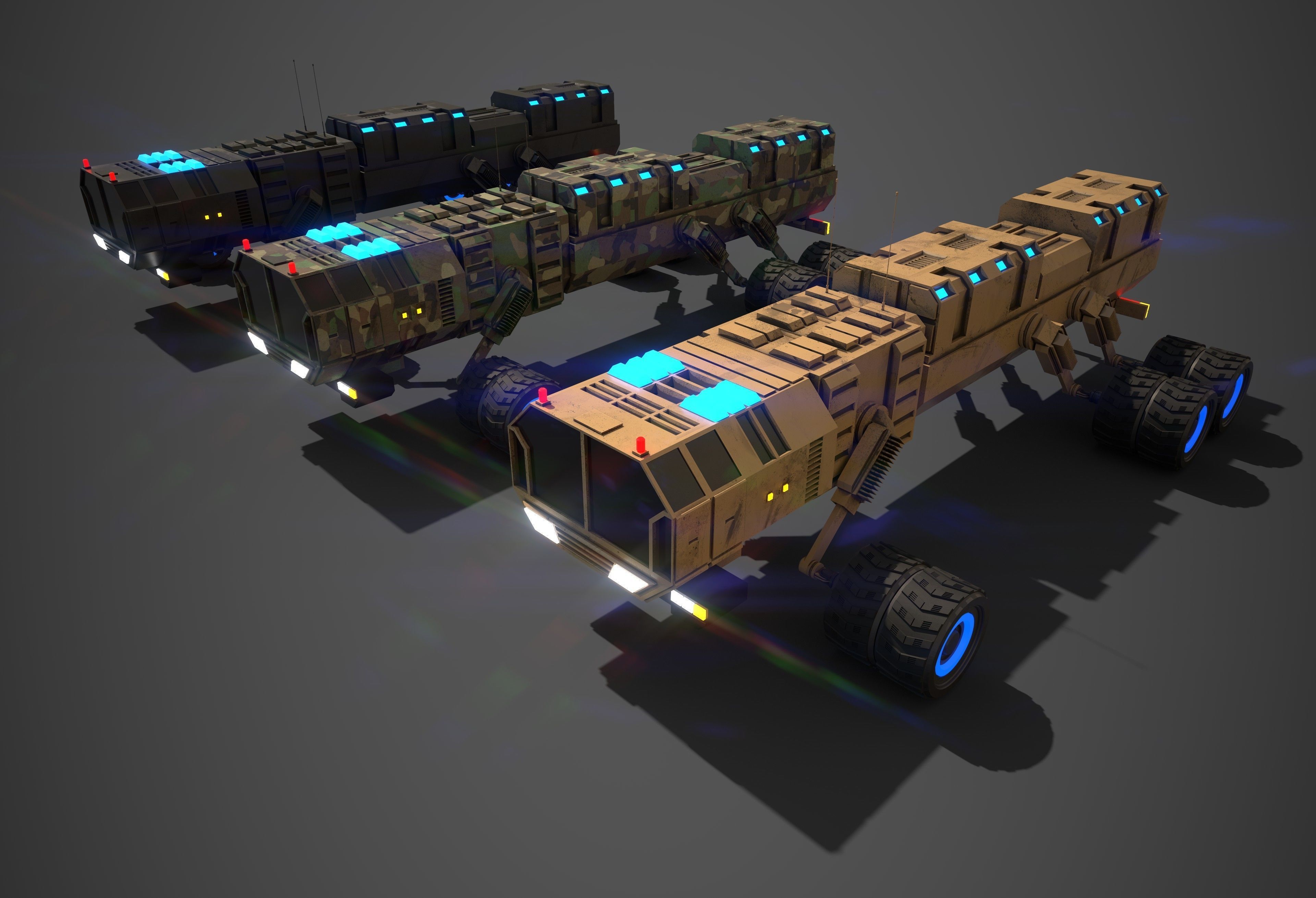 Rover Seven Low-poly 3D model_3