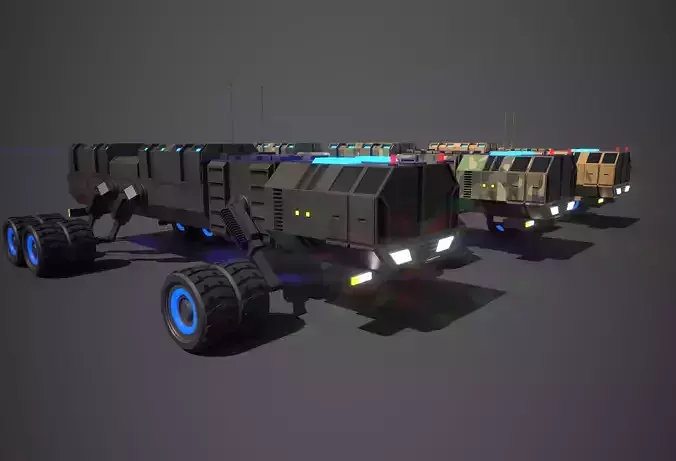 Rover Seven Low-poly 3D model
