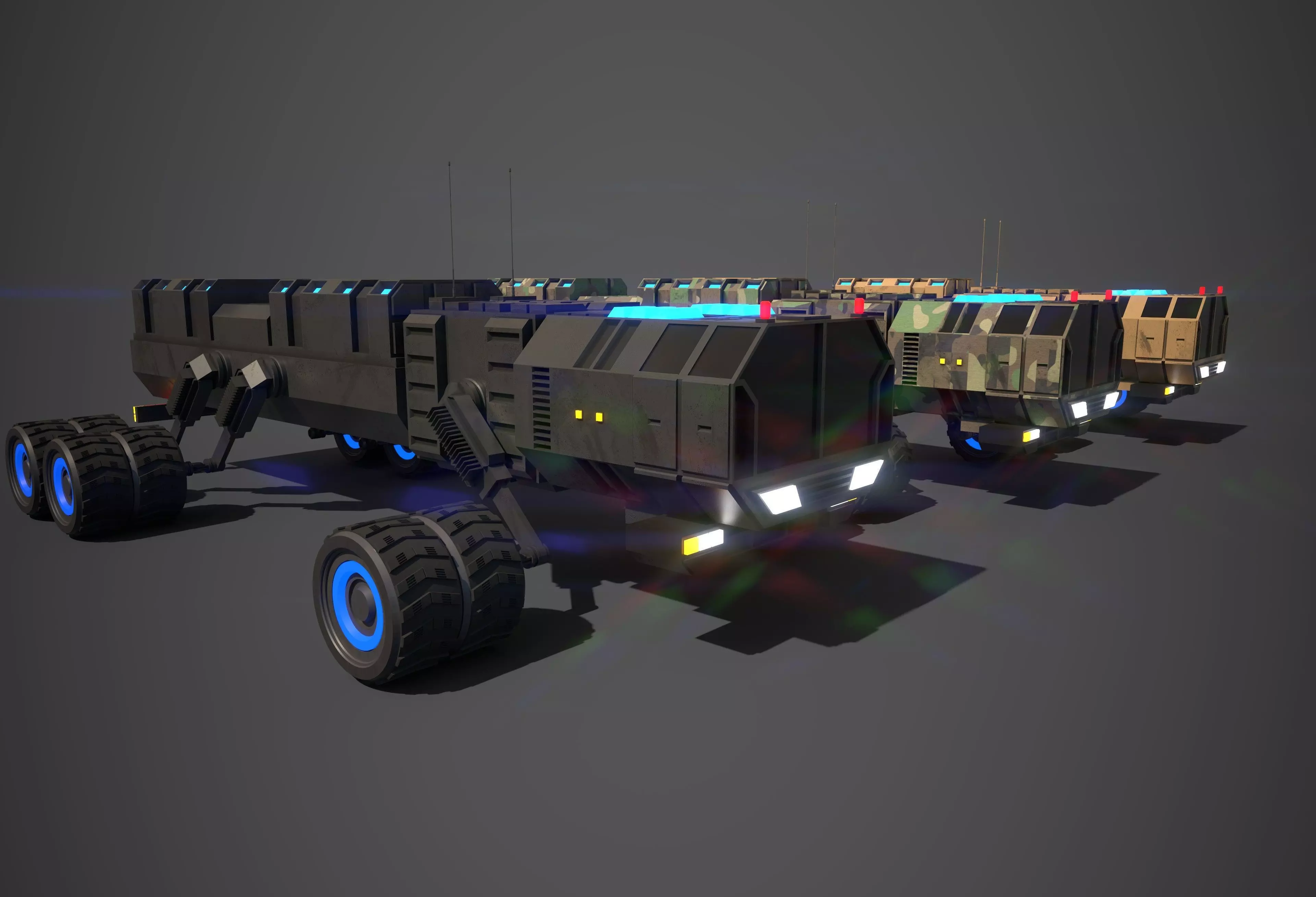 Rover Seven Low-poly 3D model_0