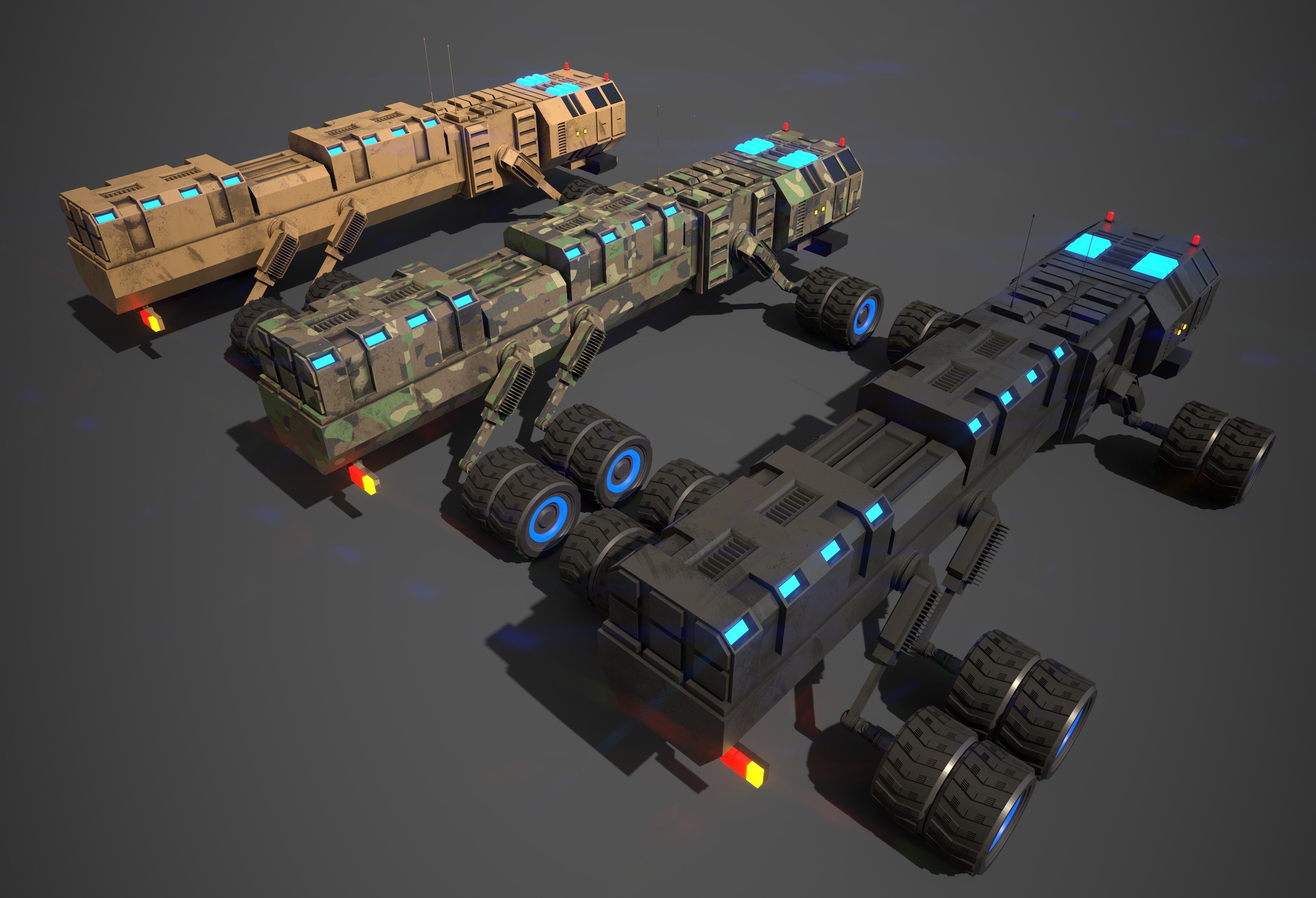 Rover Seven Low-poly 3D model_5