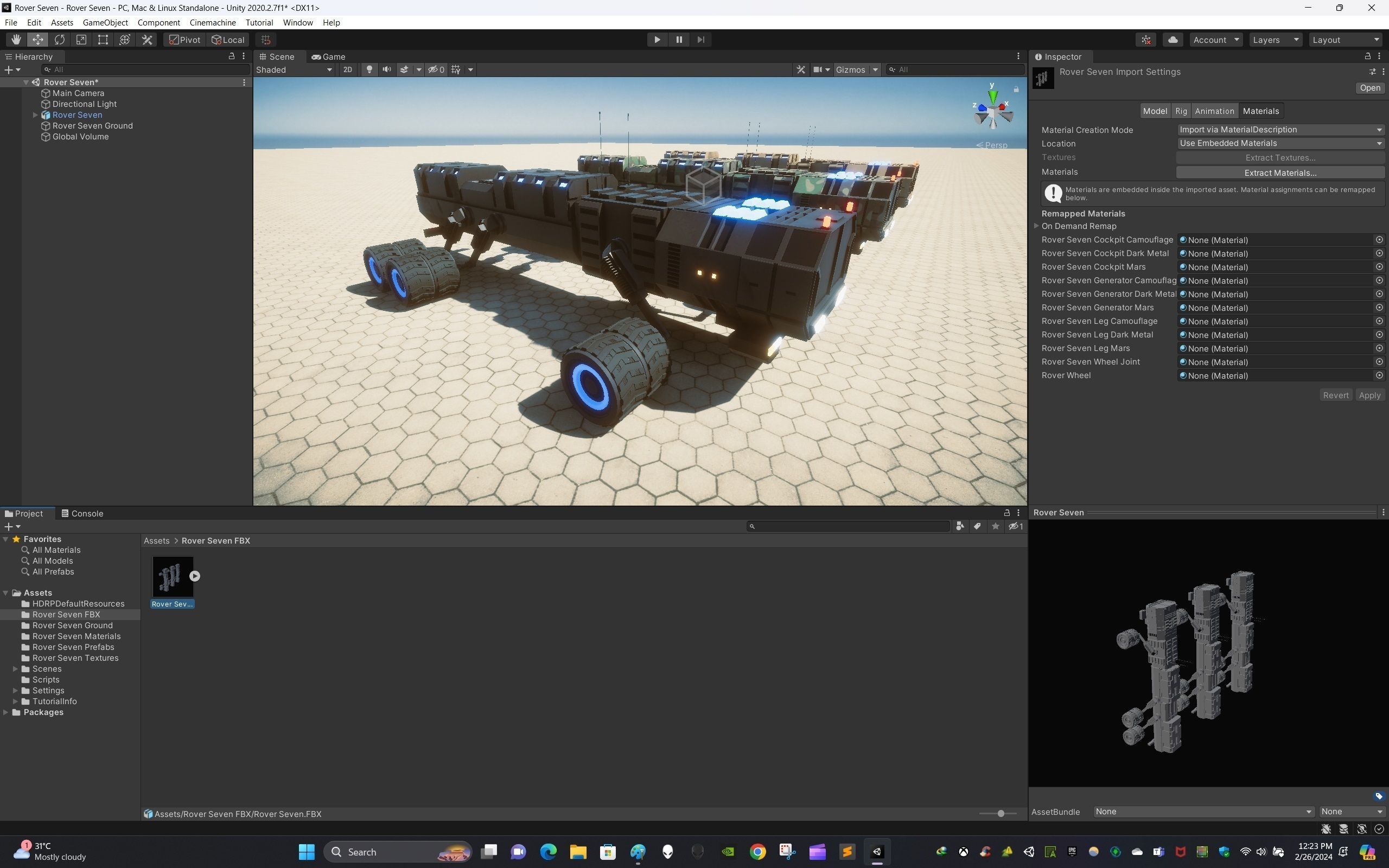 Rover Seven Low-poly 3D model_15