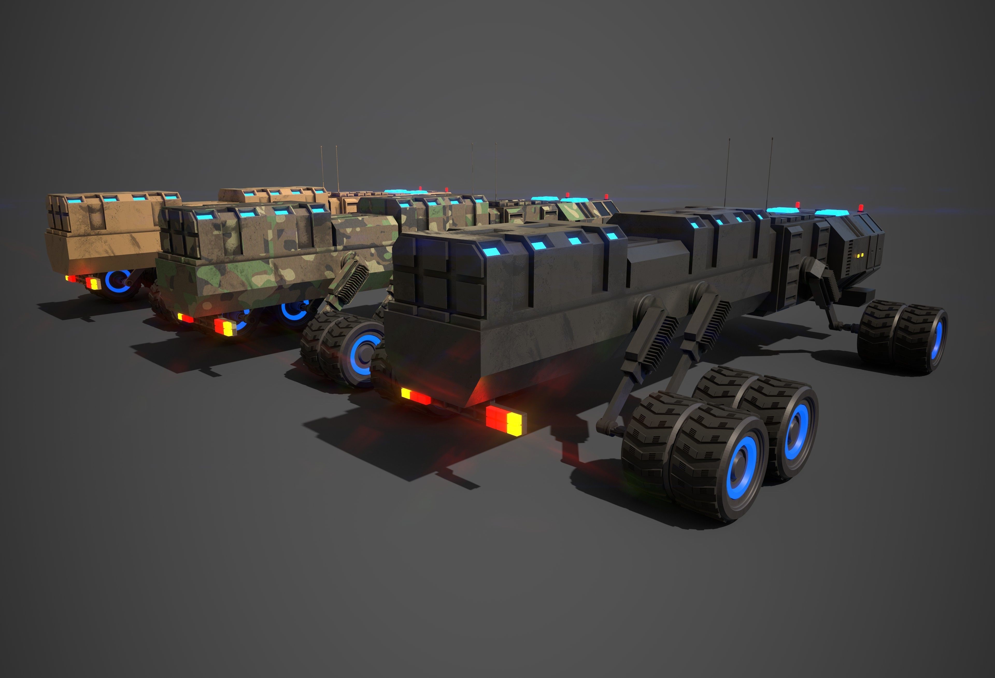 Rover Seven Low-poly 3D model_8