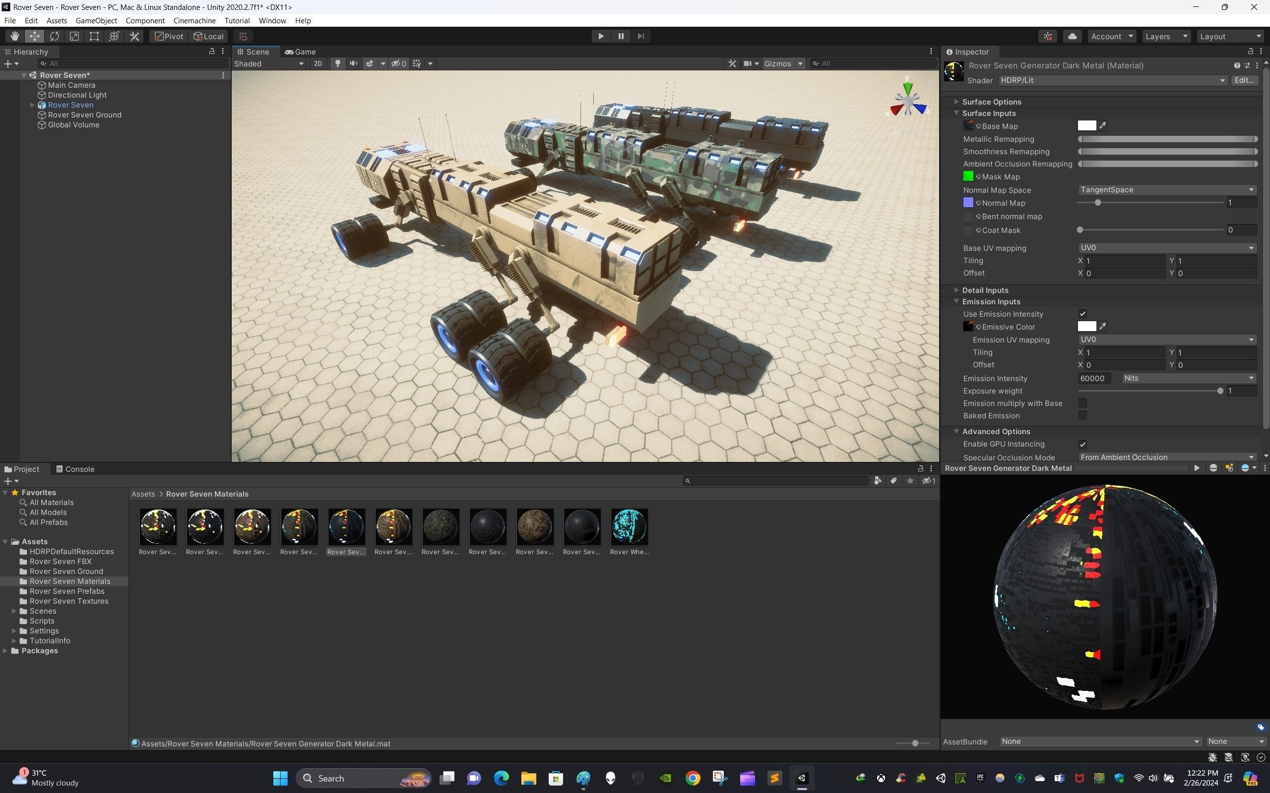 Rover Seven Low-poly 3D model_13