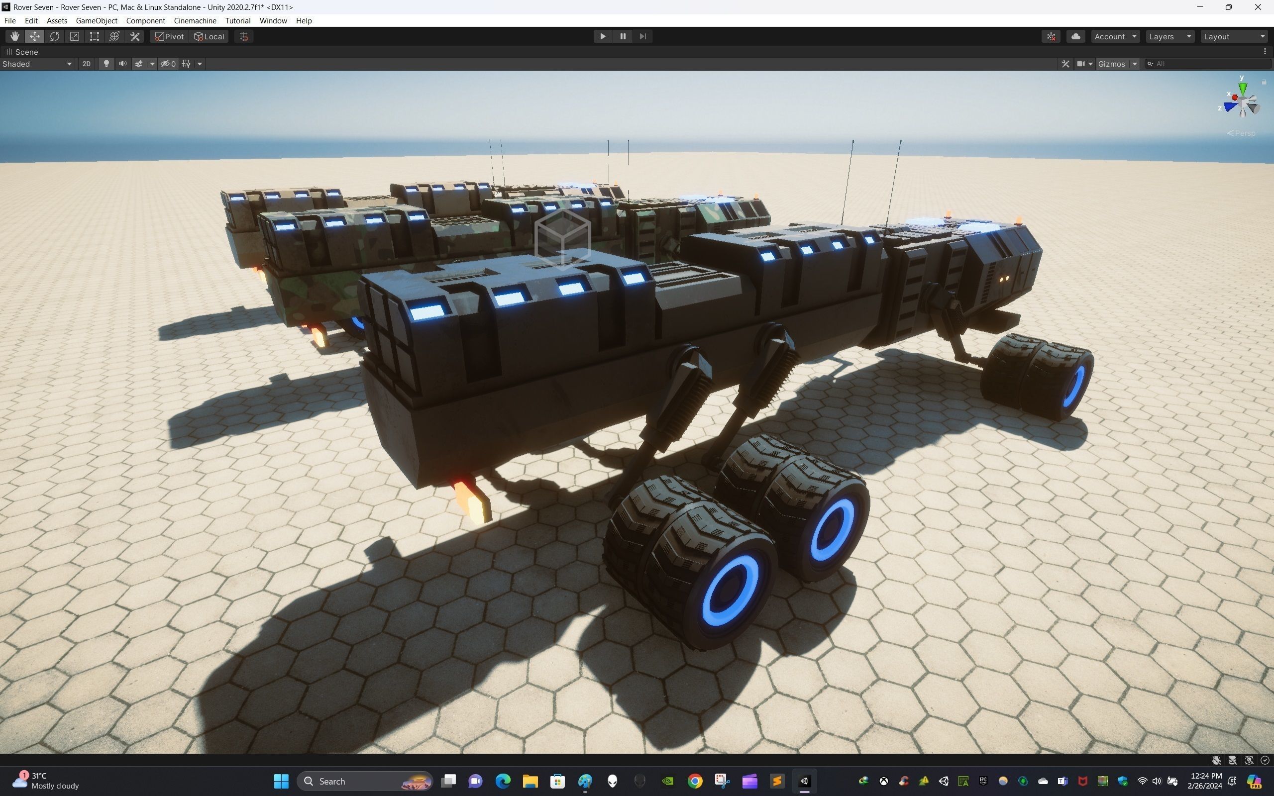 Rover Seven Low-poly 3D model_17