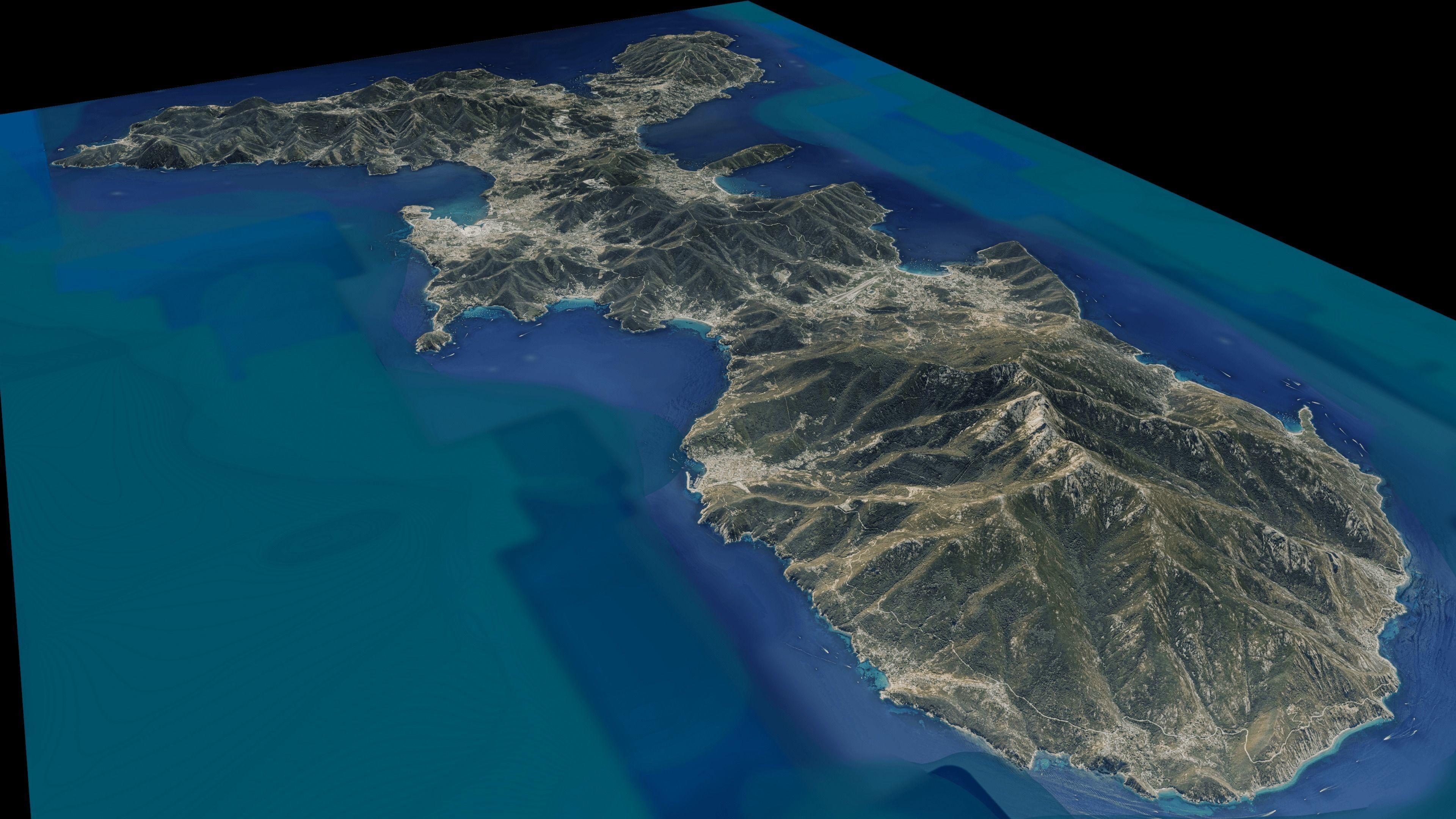 Elba Island 3d model terrain Low-poly 3D model_8