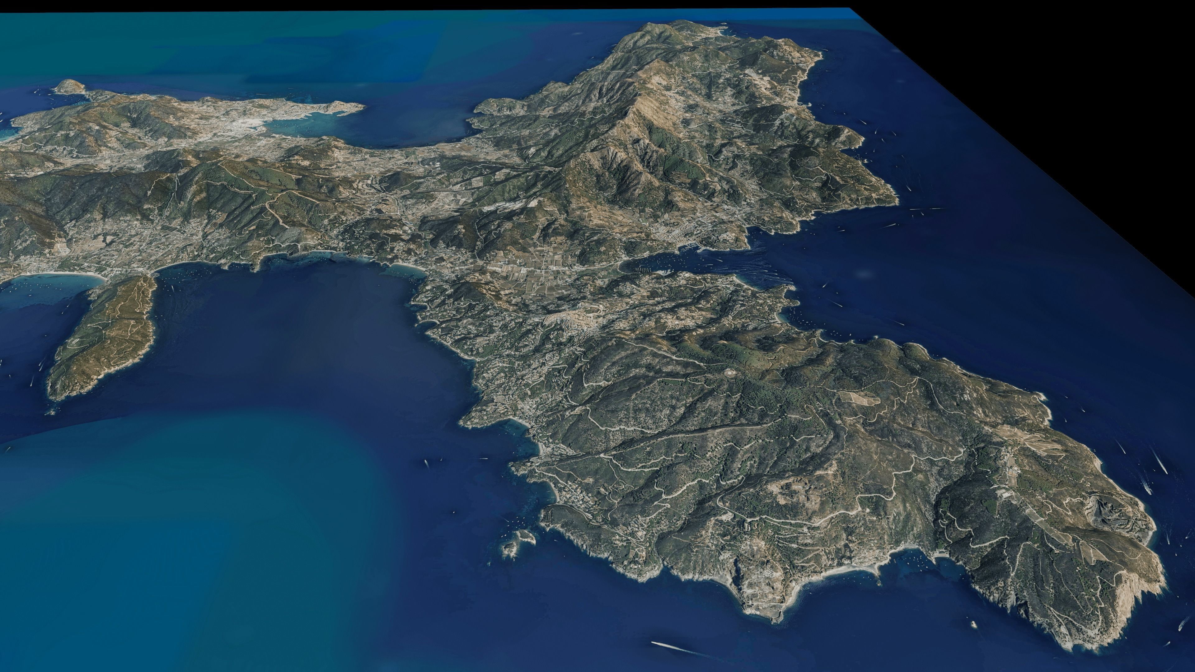 Elba Island 3d model terrain Low-poly 3D model_7