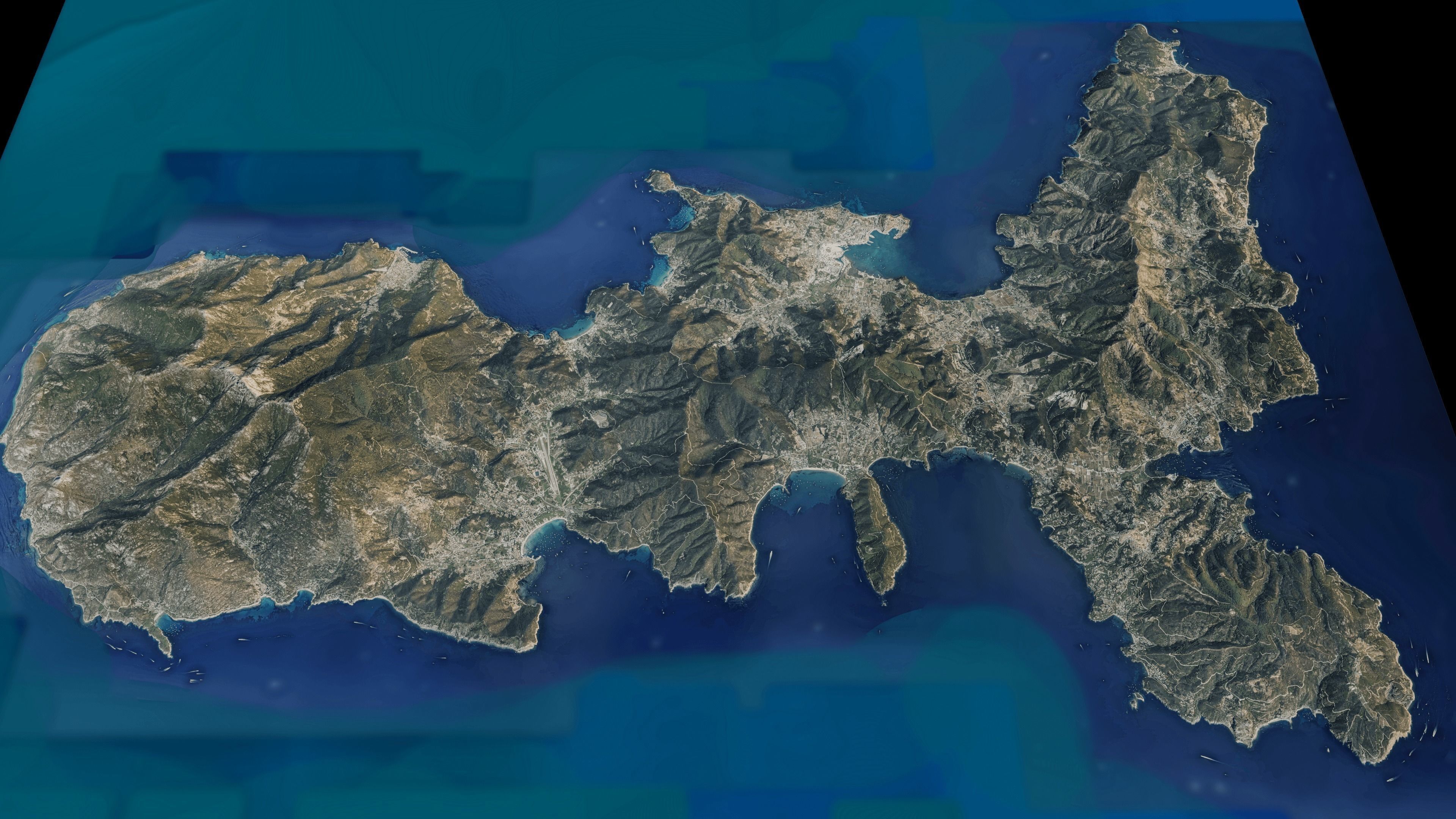 Elba Island 3d model terrain Low-poly 3D model_4