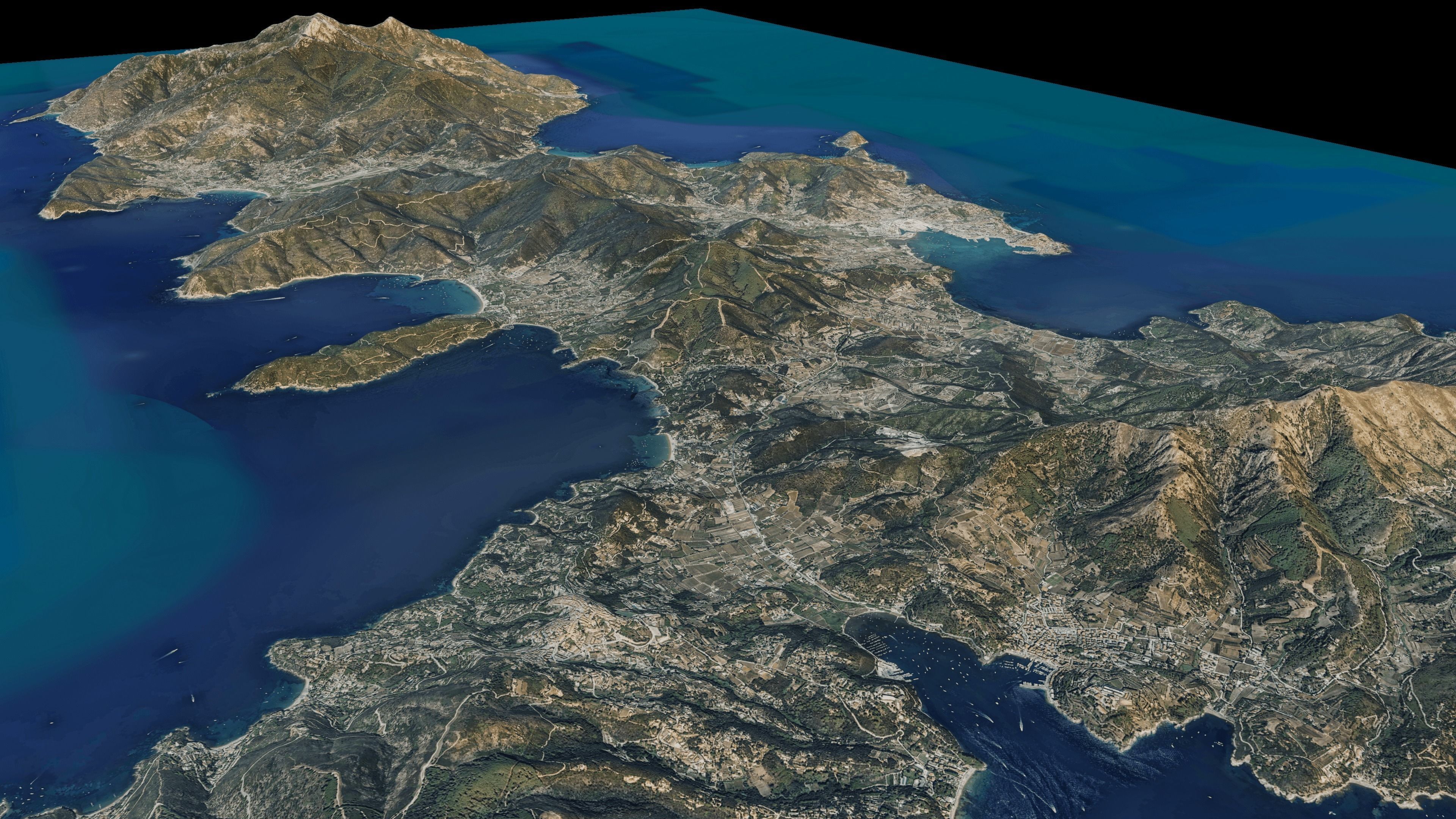 Elba Island 3d model terrain Low-poly 3D model_11