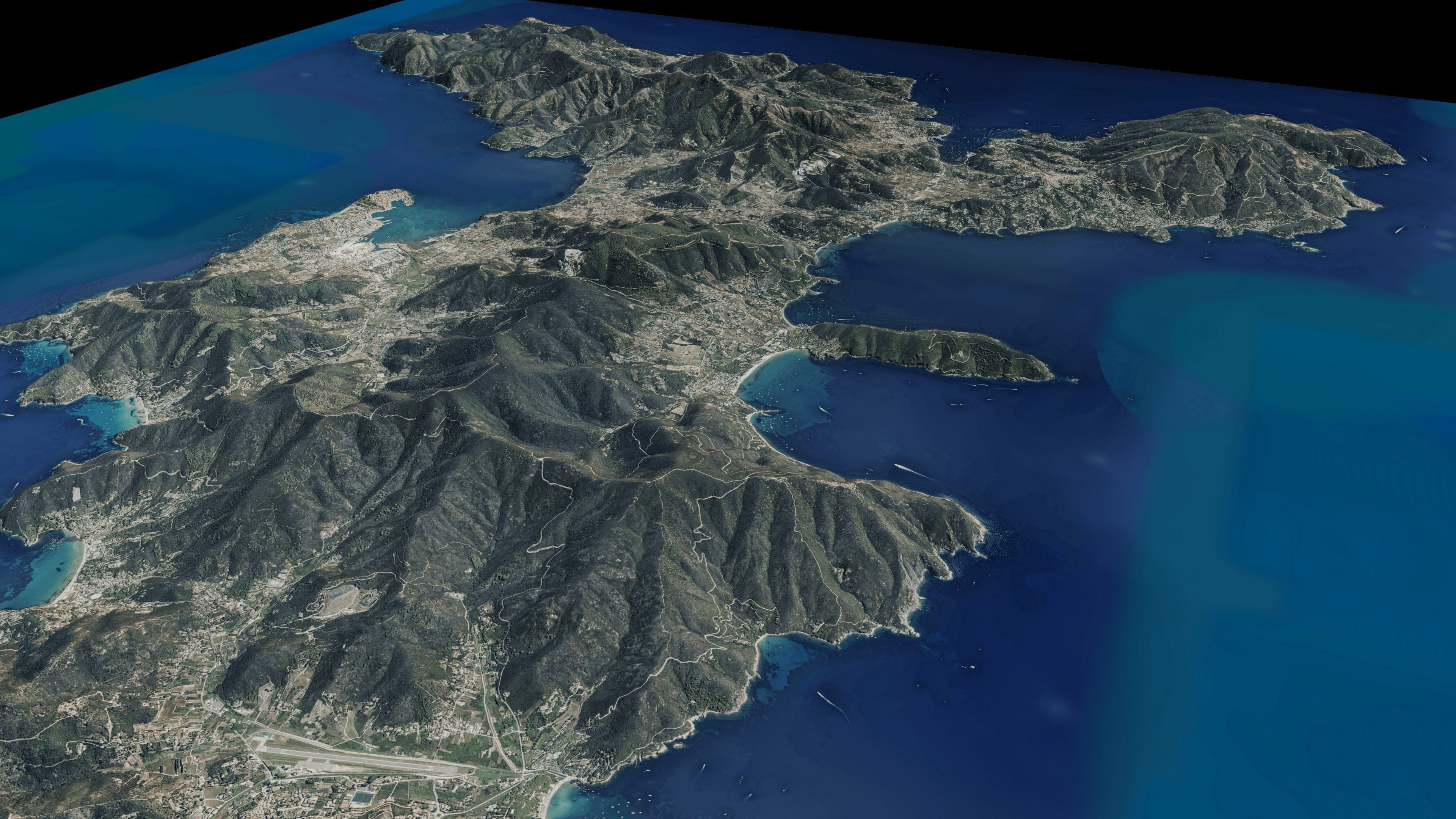 Elba Island 3d model terrain Low-poly 3D model_13