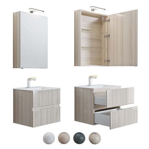 Furniture set Alvita 60 3D model
