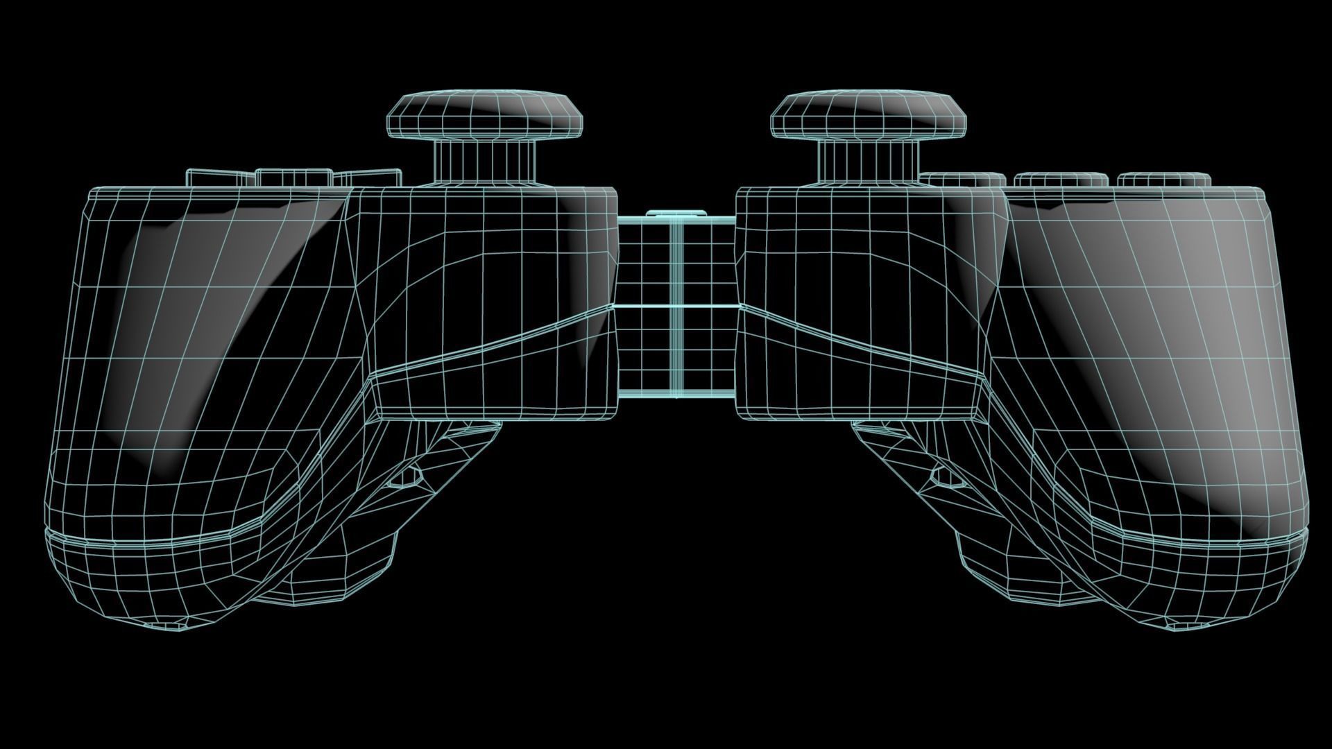 Ps1 Dual Shock Controller 3D model_26