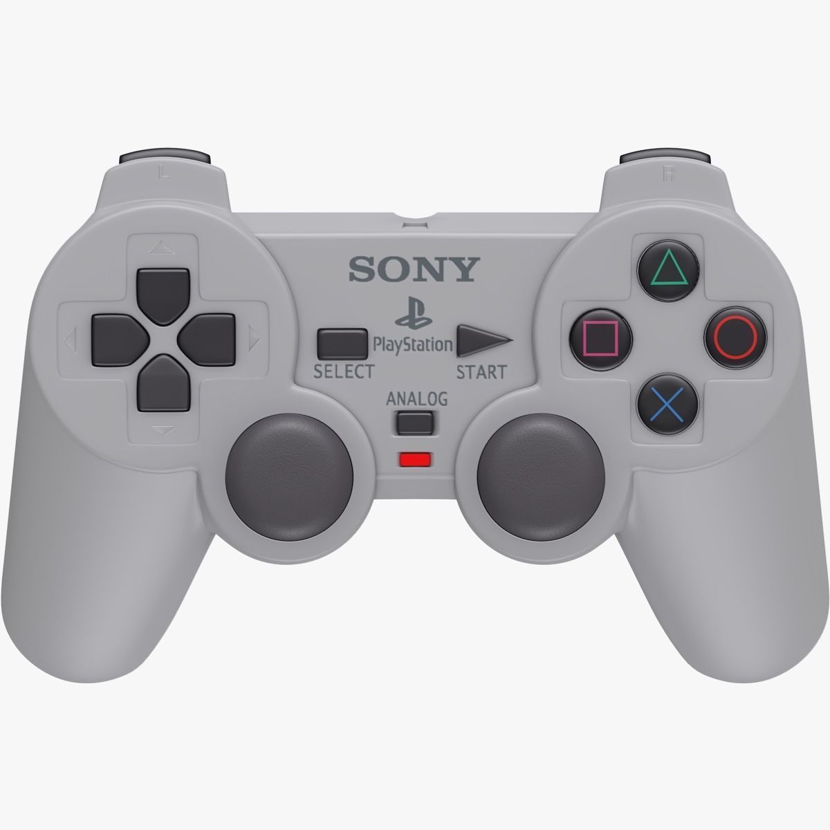 Ps1 Dual Shock Controller 3D model_1