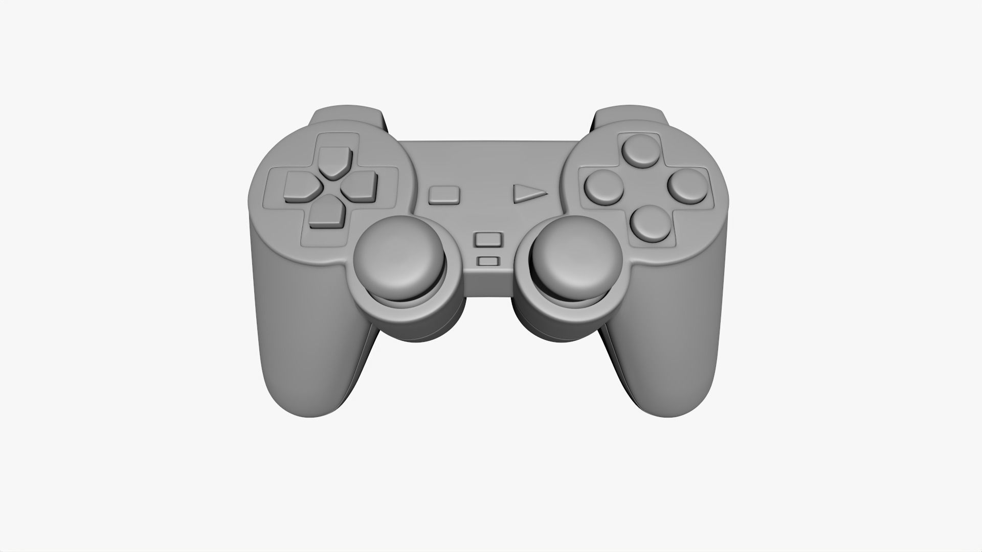 Ps1 Dual Shock Controller 3D model_11