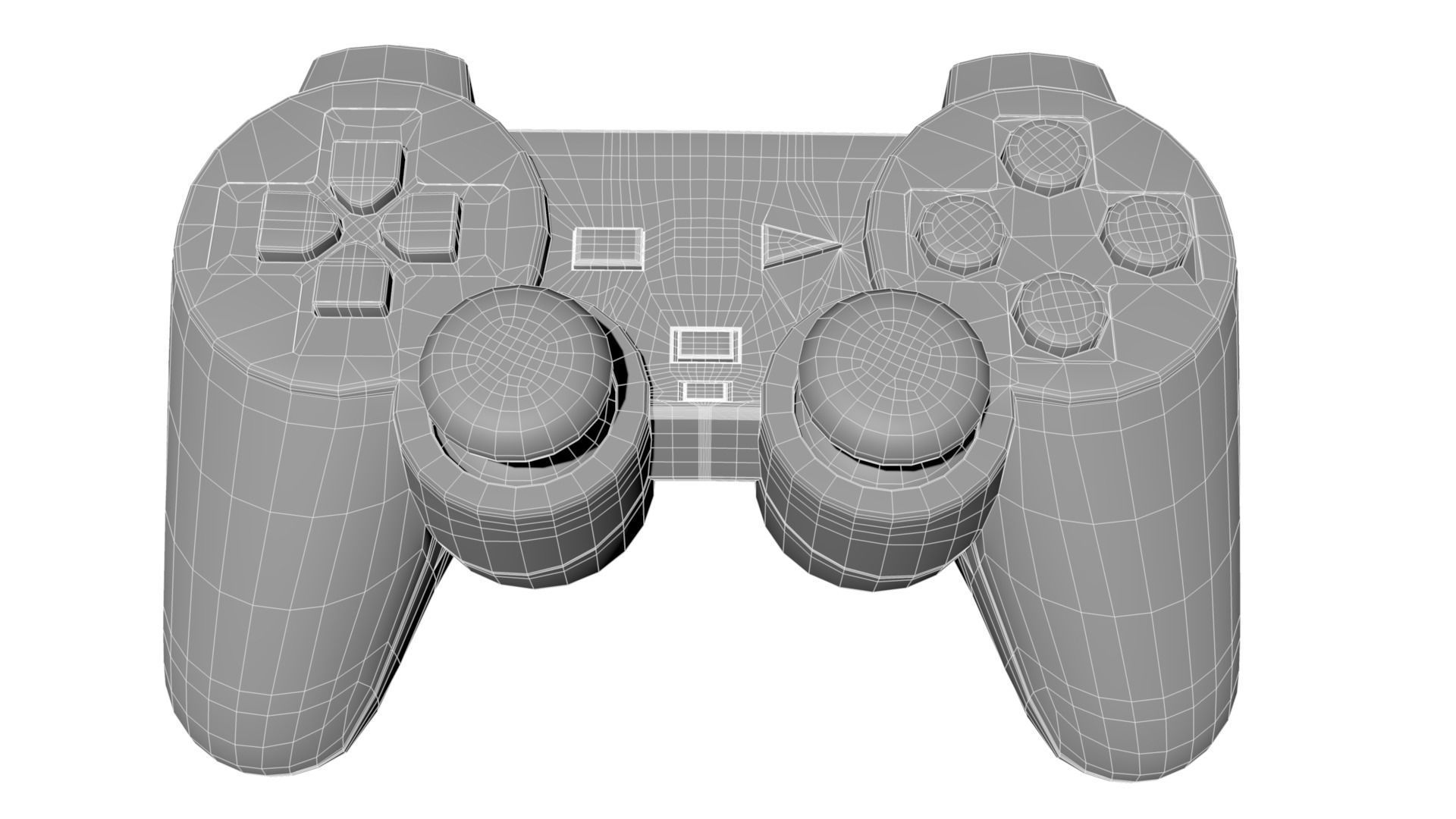 Ps1 Dual Shock Controller 3D model_24