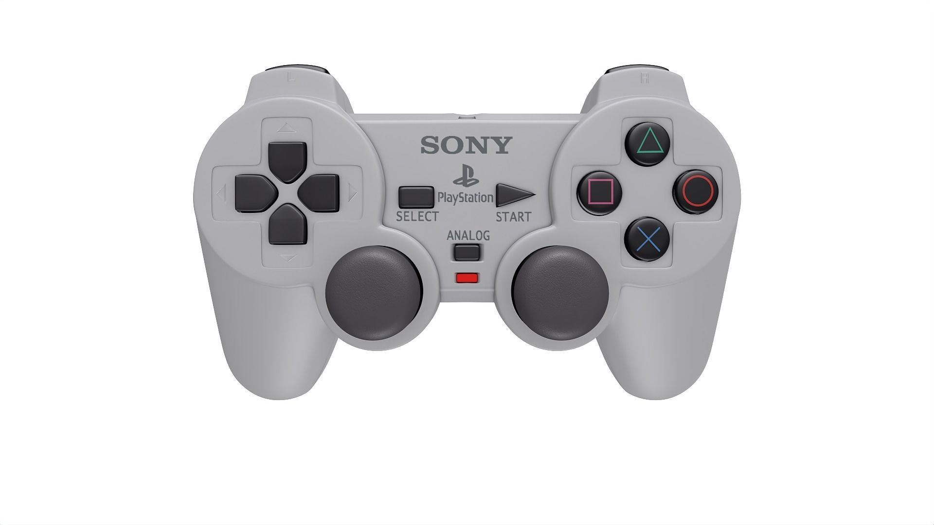 Ps1 Dual Shock Controller 3D model_9