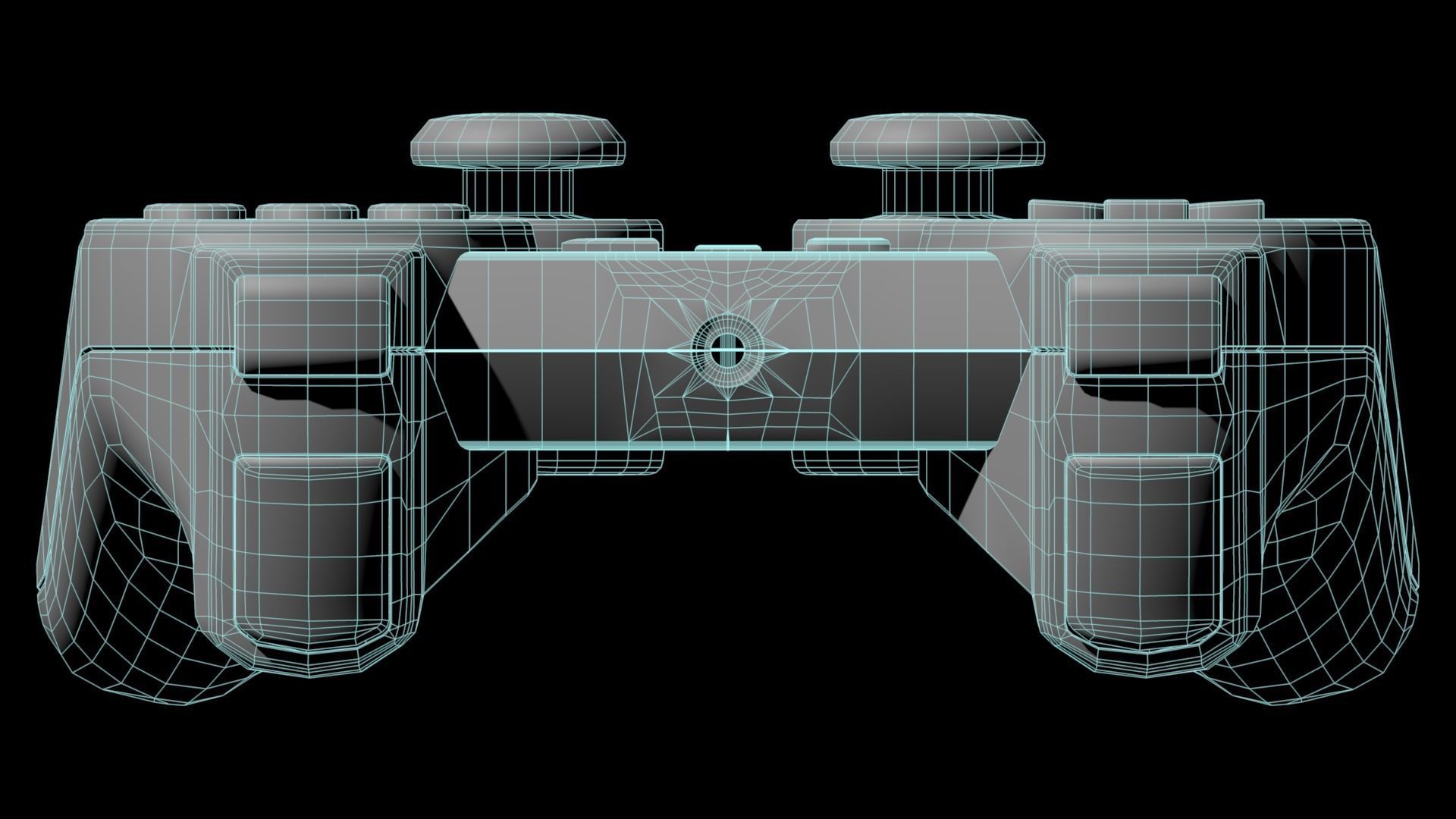 Ps1 Dual Shock Controller 3D model_27