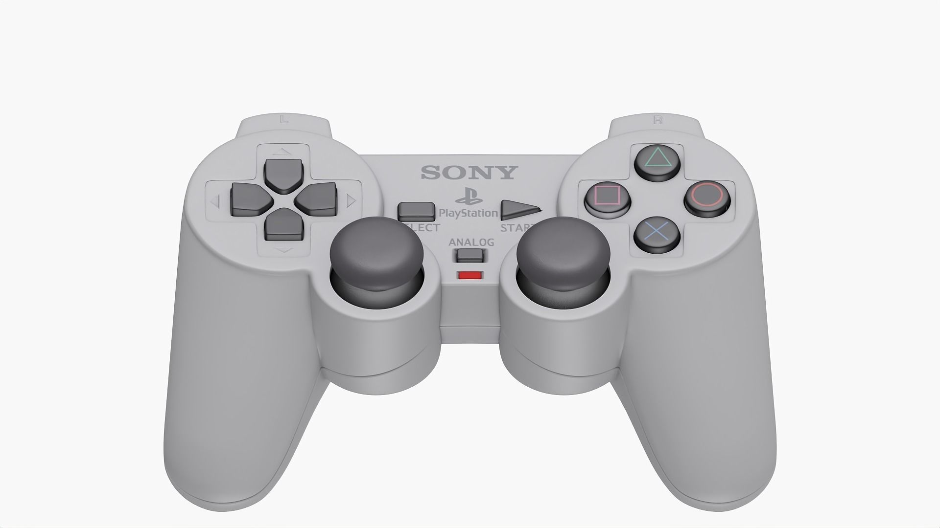 Ps1 Dual Shock Controller 3D model_4