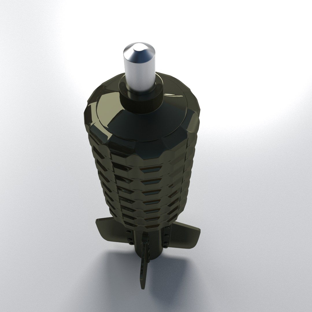 Granatenwerfer military missile 3D model_1