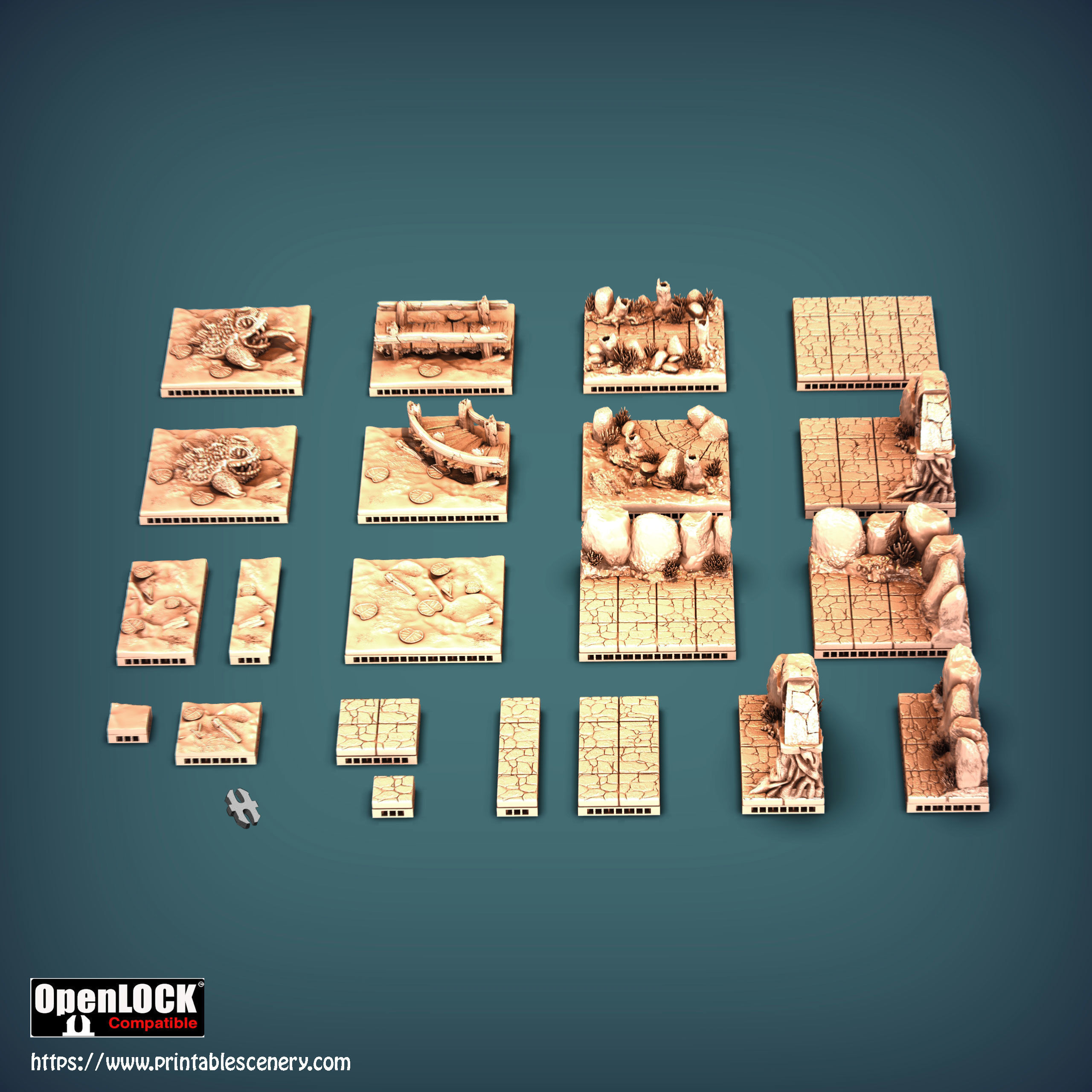 Dark Wizard Tower Pack 3D print model_7