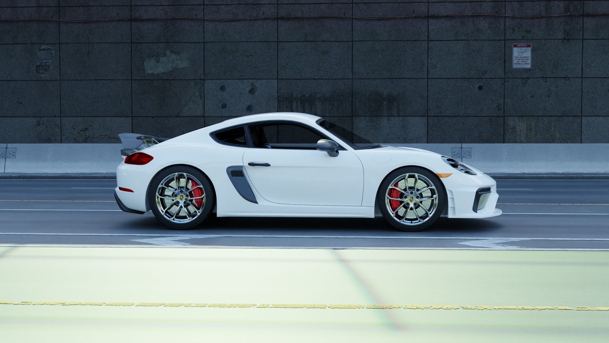 2020 Porsche 718 Cayman GT4 3D model_2