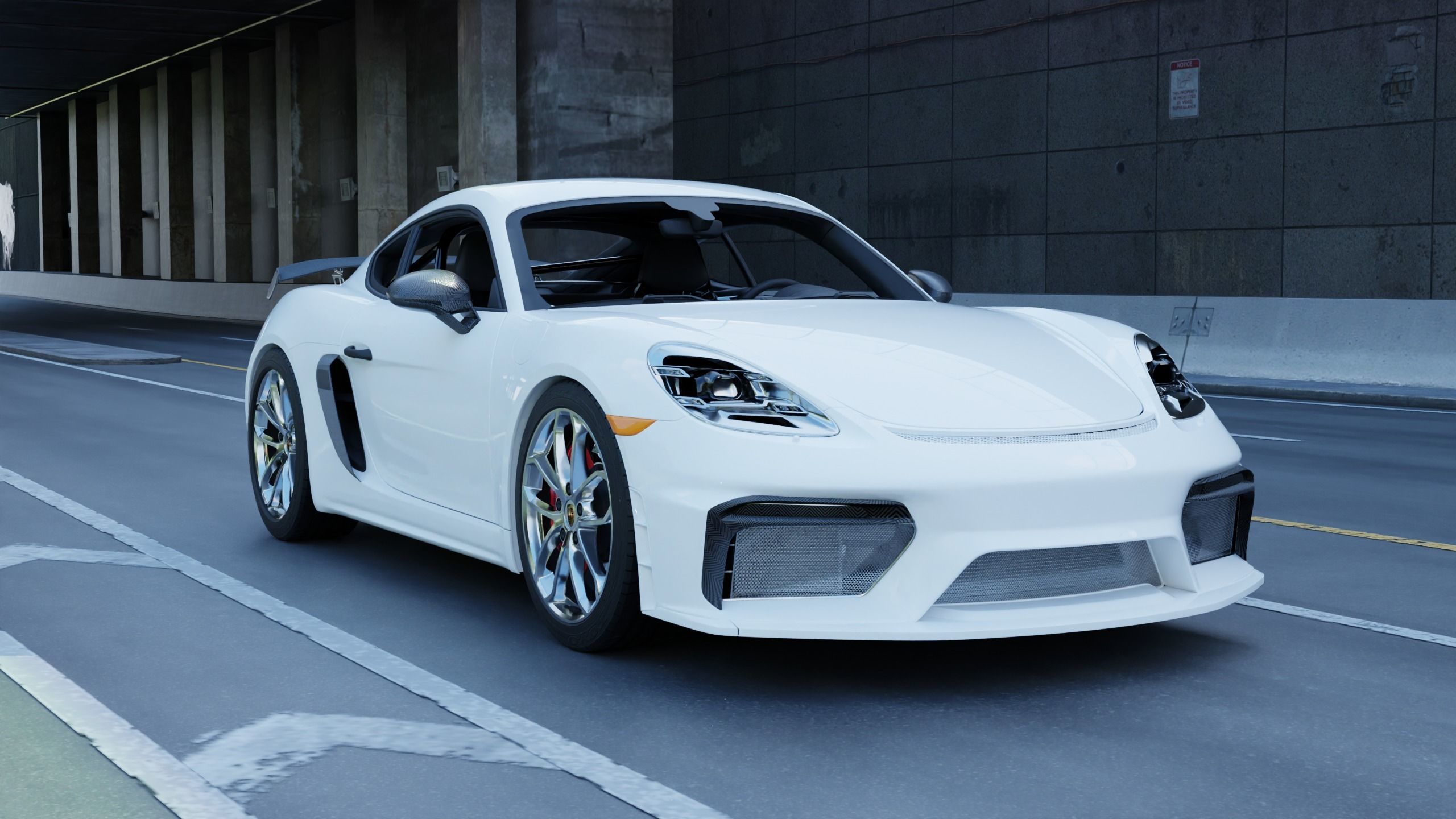 2020 Porsche 718 Cayman GT4 3D model_1