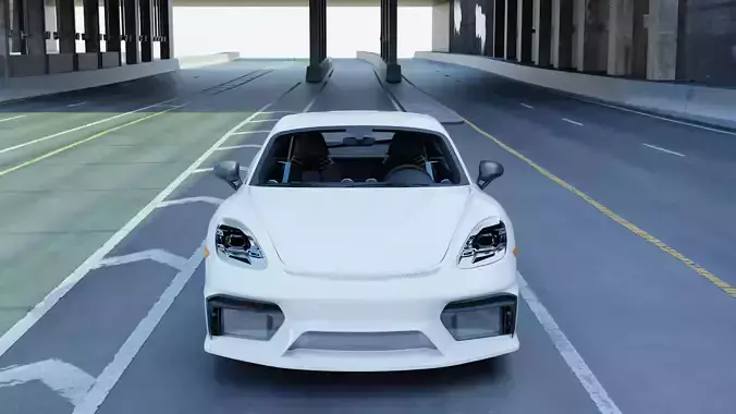 2020 Porsche 718 Cayman GT4 3D model