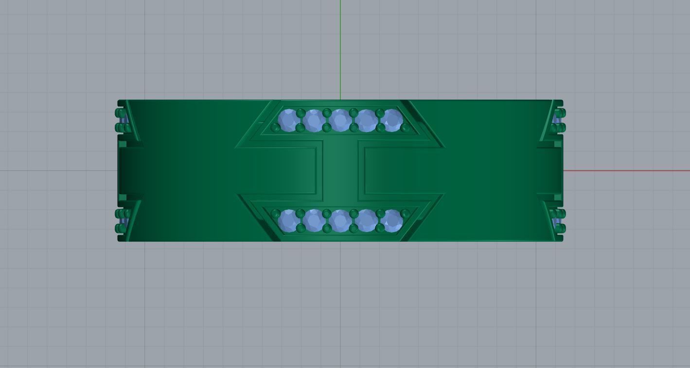 Gold ring 004 3D print model_2