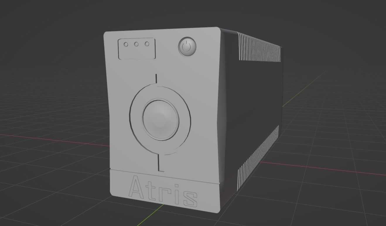 UPS - Uninterrupted Power Supply 3D model_9