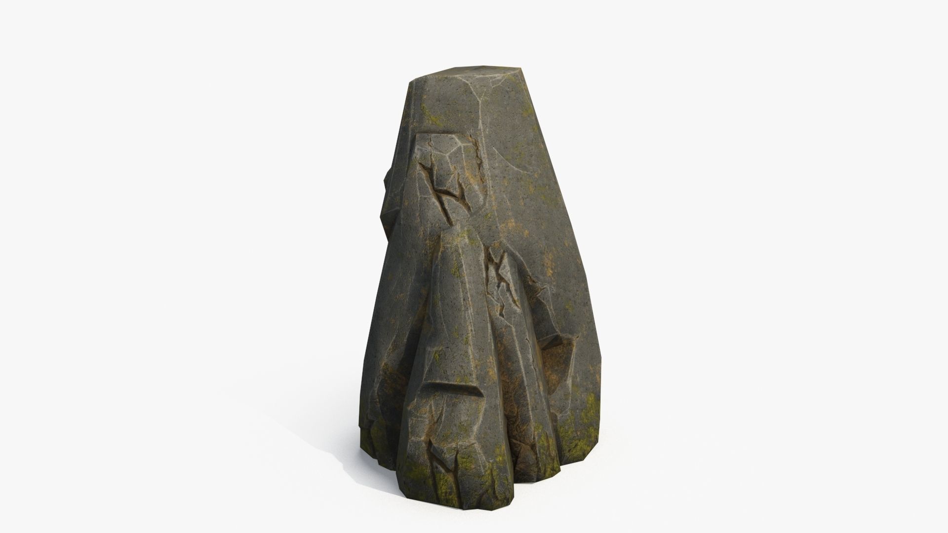 Stone  v4 Low-poly 3D model_10