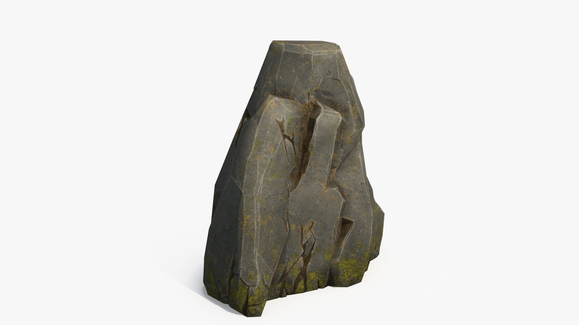 Stone  v4 Low-poly 3D model_4