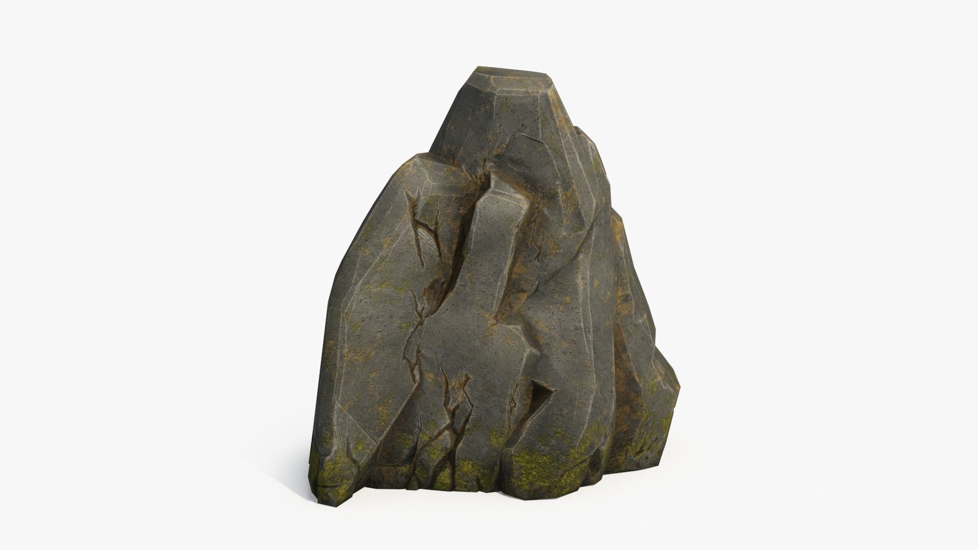 Stone  v4 Low-poly 3D model_2