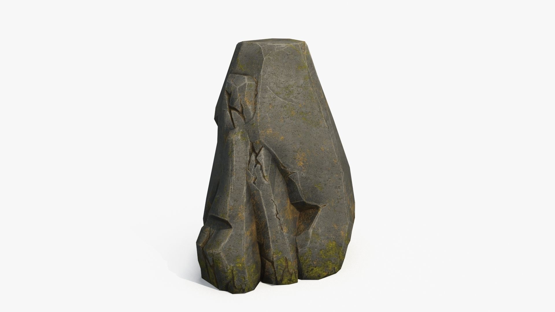 Stone  v4 Low-poly 3D model_9