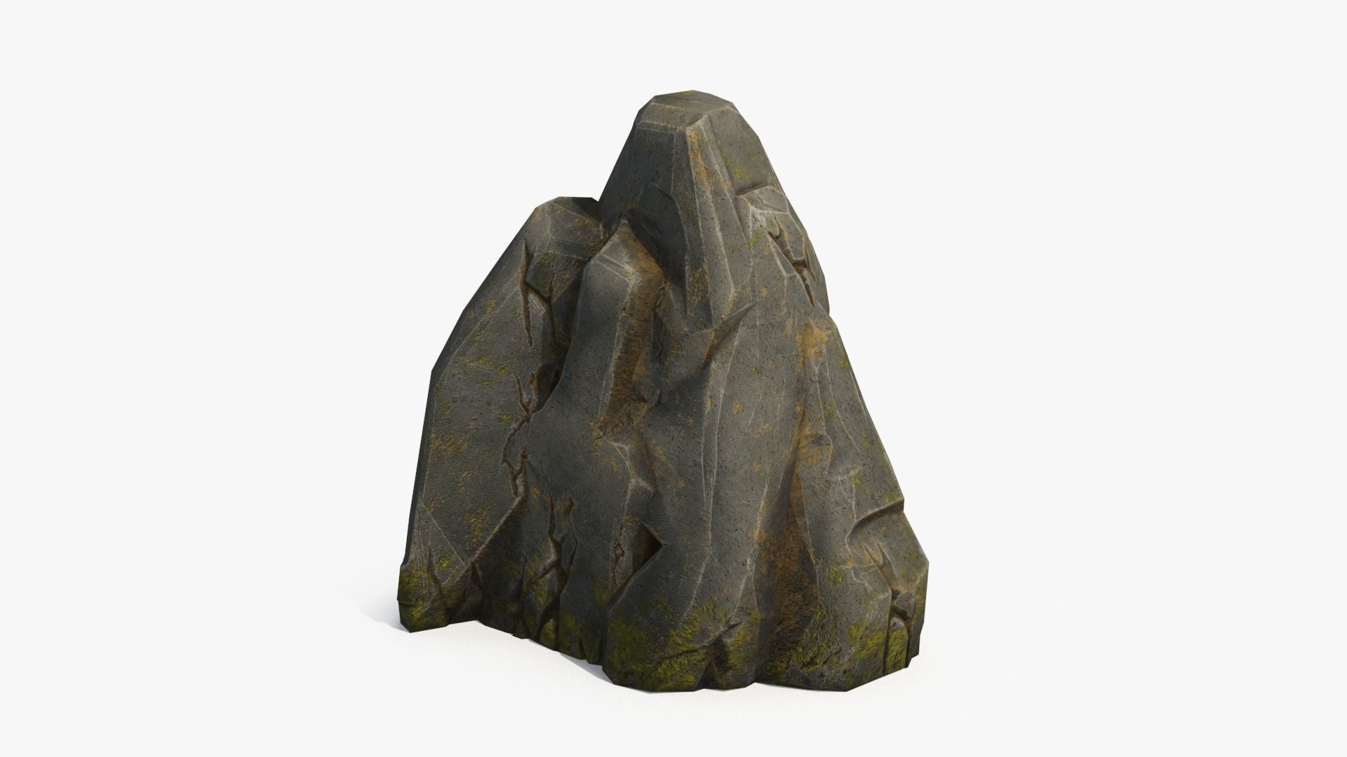 Stone  v4 Low-poly 3D model_12