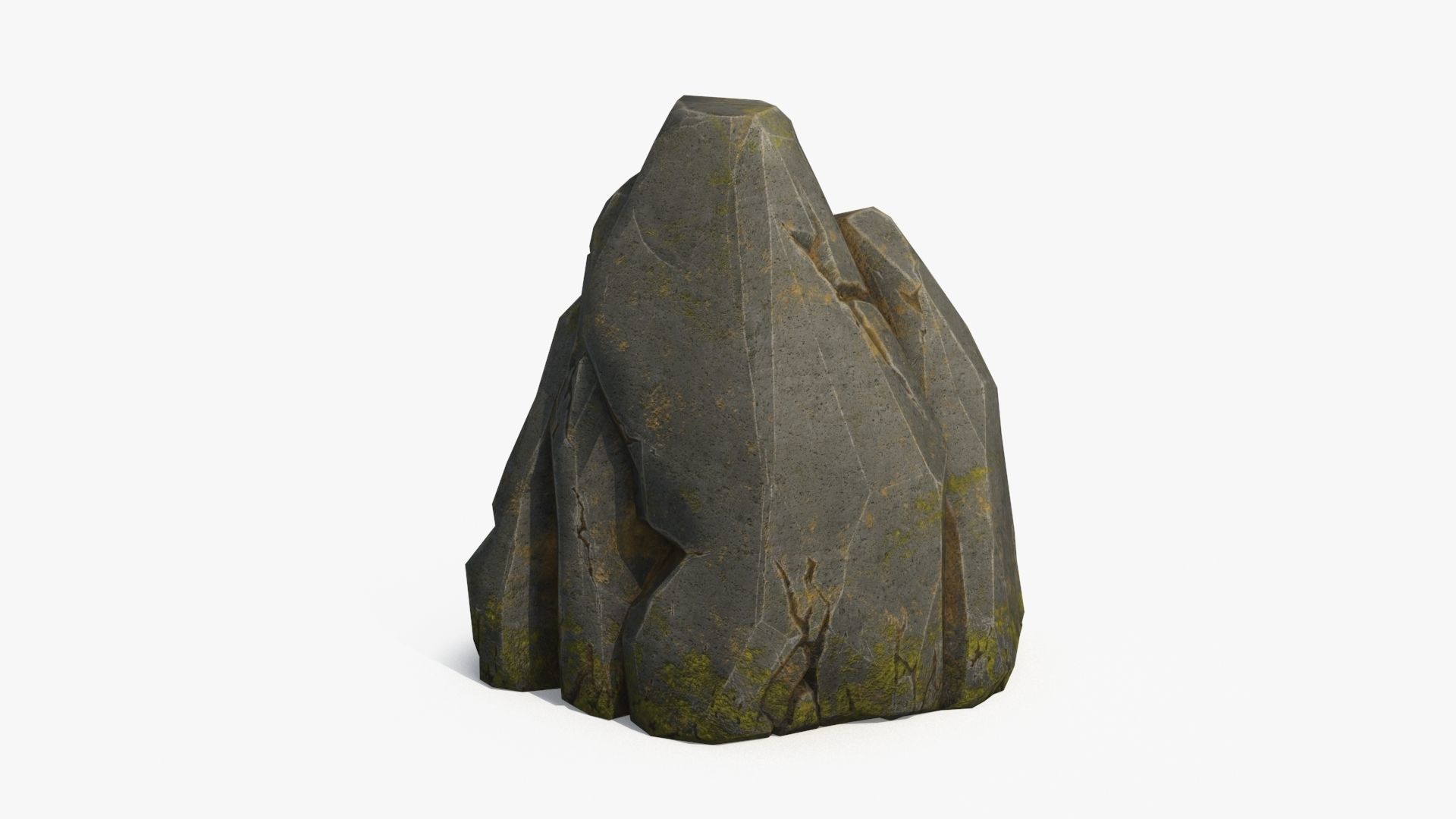 Stone  v4 Low-poly 3D model_7