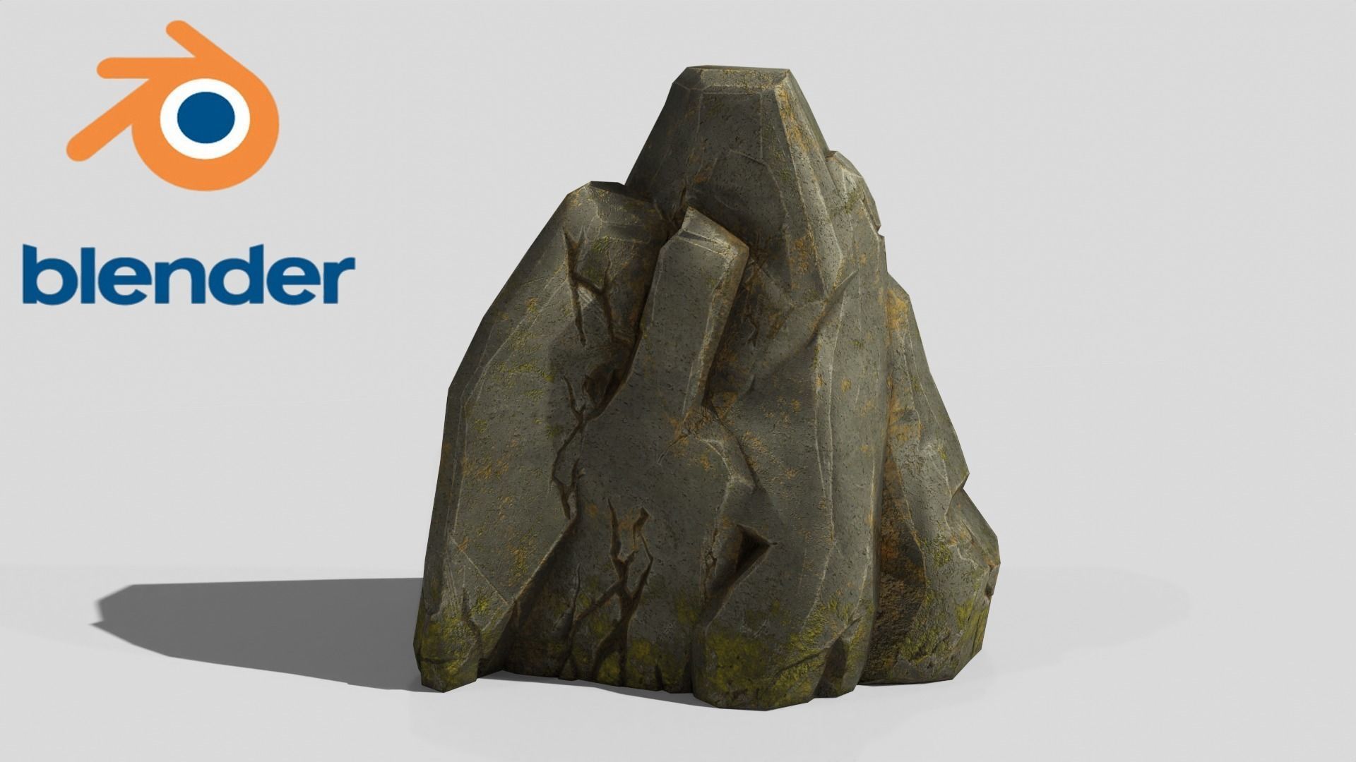 Stone  v4 Low-poly 3D model_3