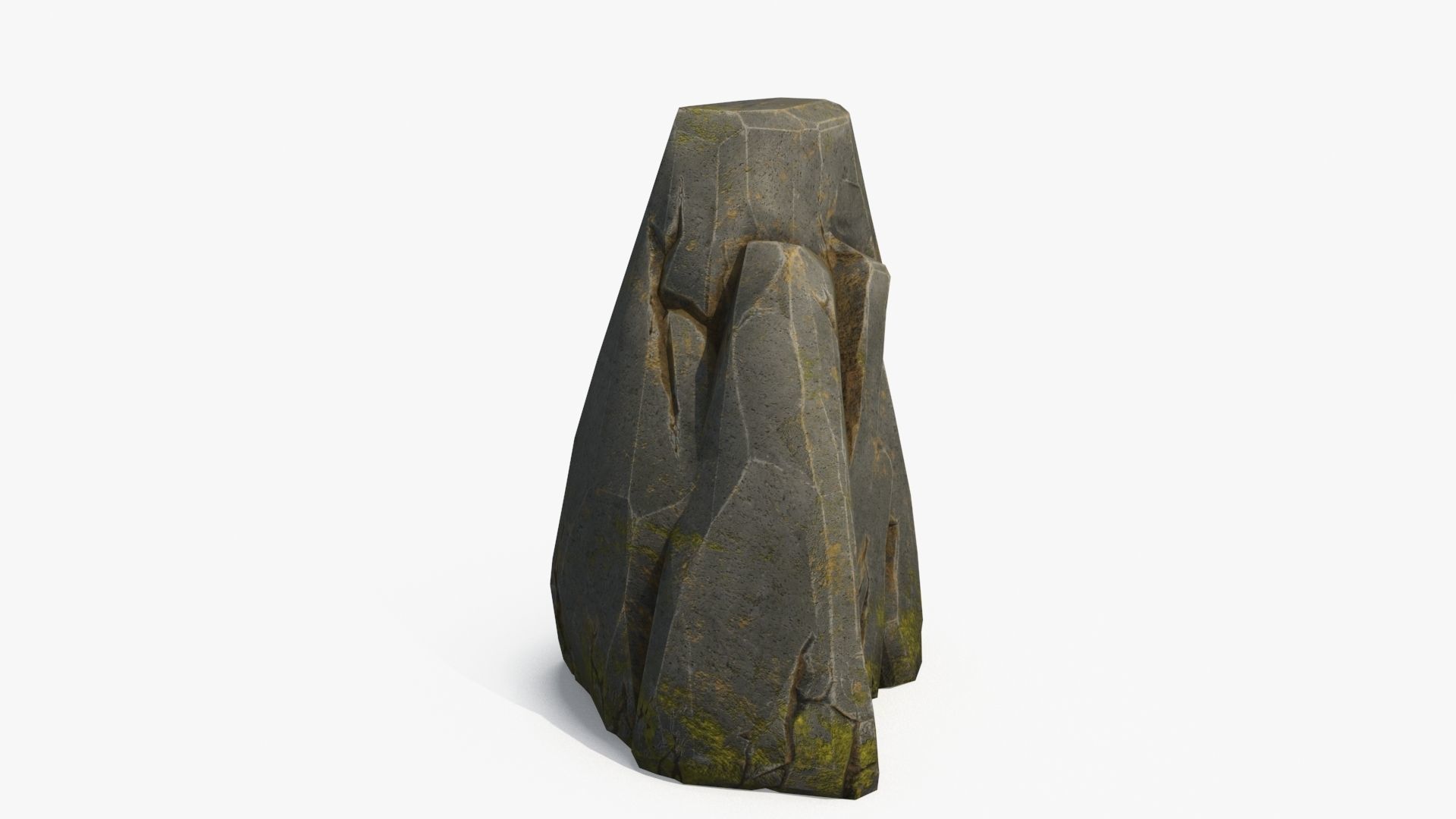 Stone  v4 Low-poly 3D model_5