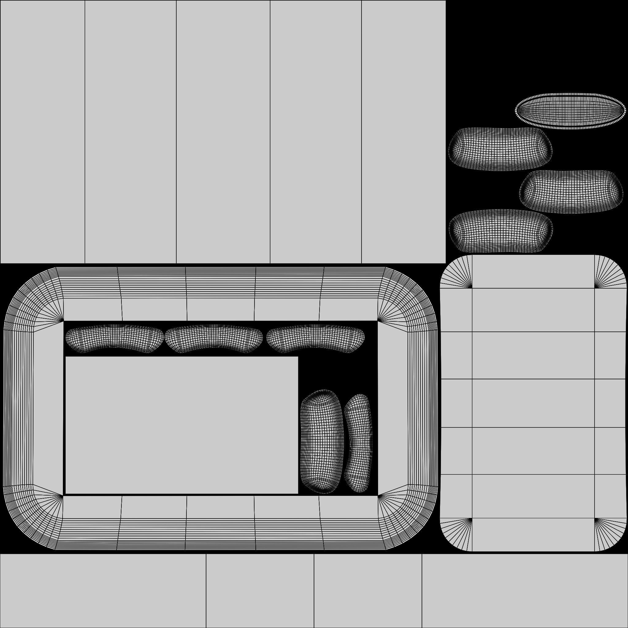 Interactive Learning Tablet Low-poly 3D model_5