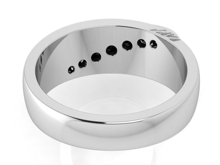 Channel Setting Band Ring 3570 3D print model_3