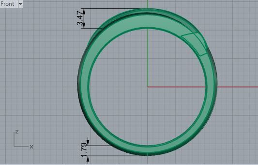 Channel Setting Band Ring 3570 3D print model_5