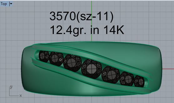 Channel Setting Band Ring 3570 3D print model_4
