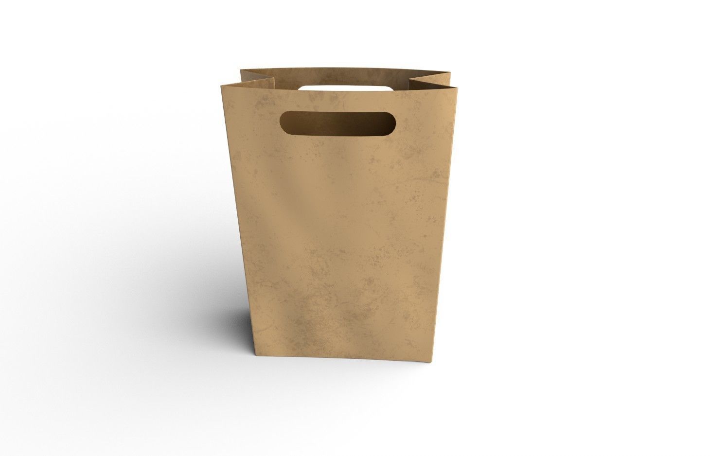 Paper Bag  M07 Low-poly 3D model_3