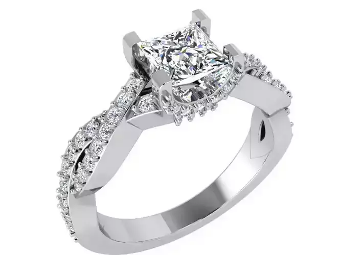 Princess Twisted Ring 3574