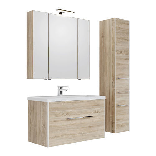 Furniture set Augusta 58-75-100 sonoma oak 3D model