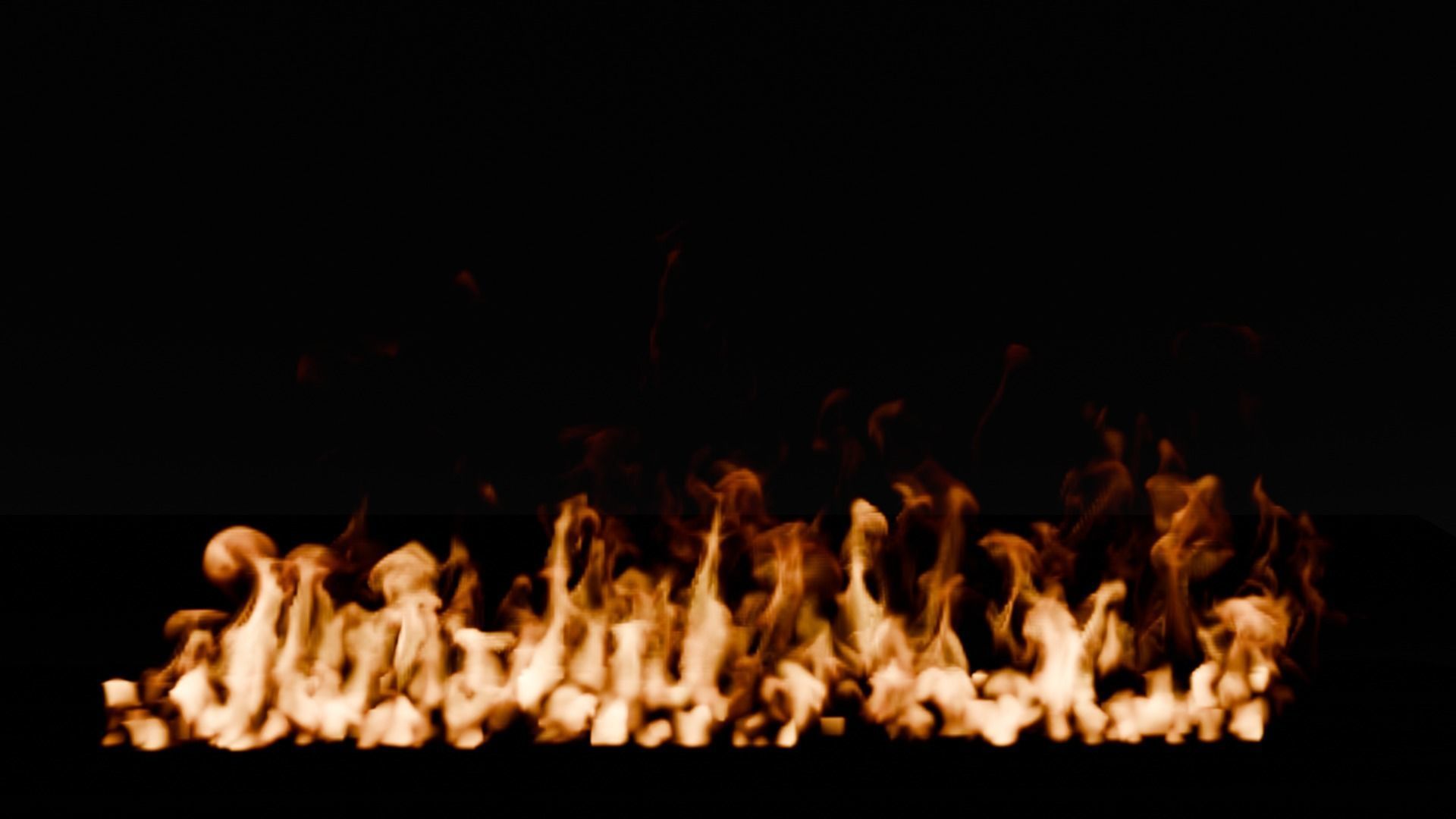 Simple animation realistic blender fire VDB Free 3D model_4