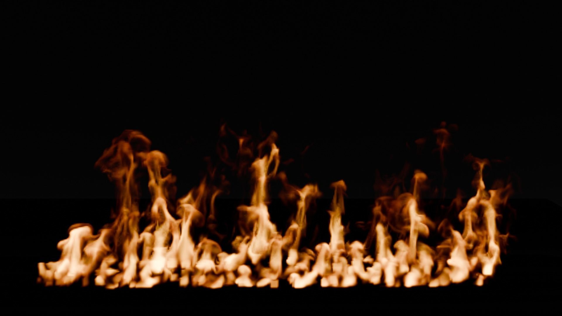 Simple animation realistic blender fire VDB Free 3D model_15