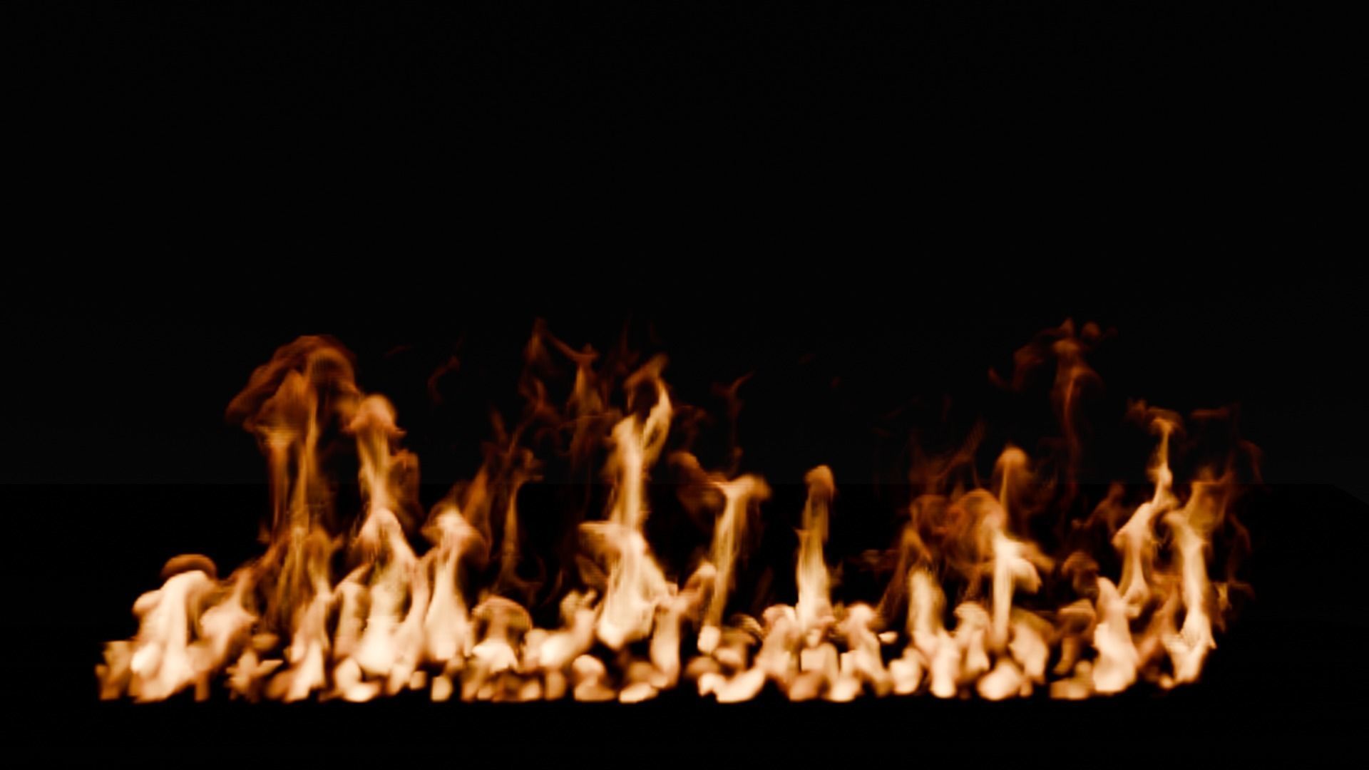 Simple animation realistic blender fire VDB Free 3D model_14